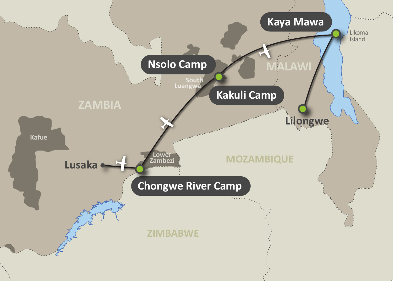 Map of the Wild Valley Plains Safari